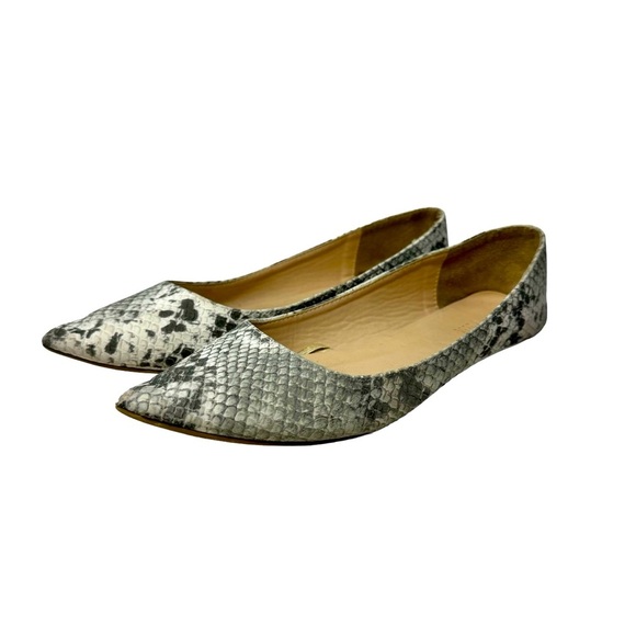 Charlotte Russe | Snake Skin Fabric | Pointed Flats Size 8 - Picture 5 of 6